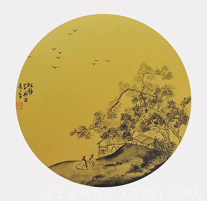 梁雅静作品 《千里空阔任鸟飞》